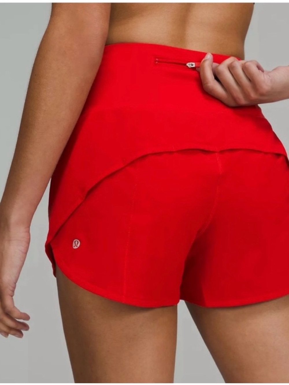 Women’s Red Lululemon Athletic Shorts